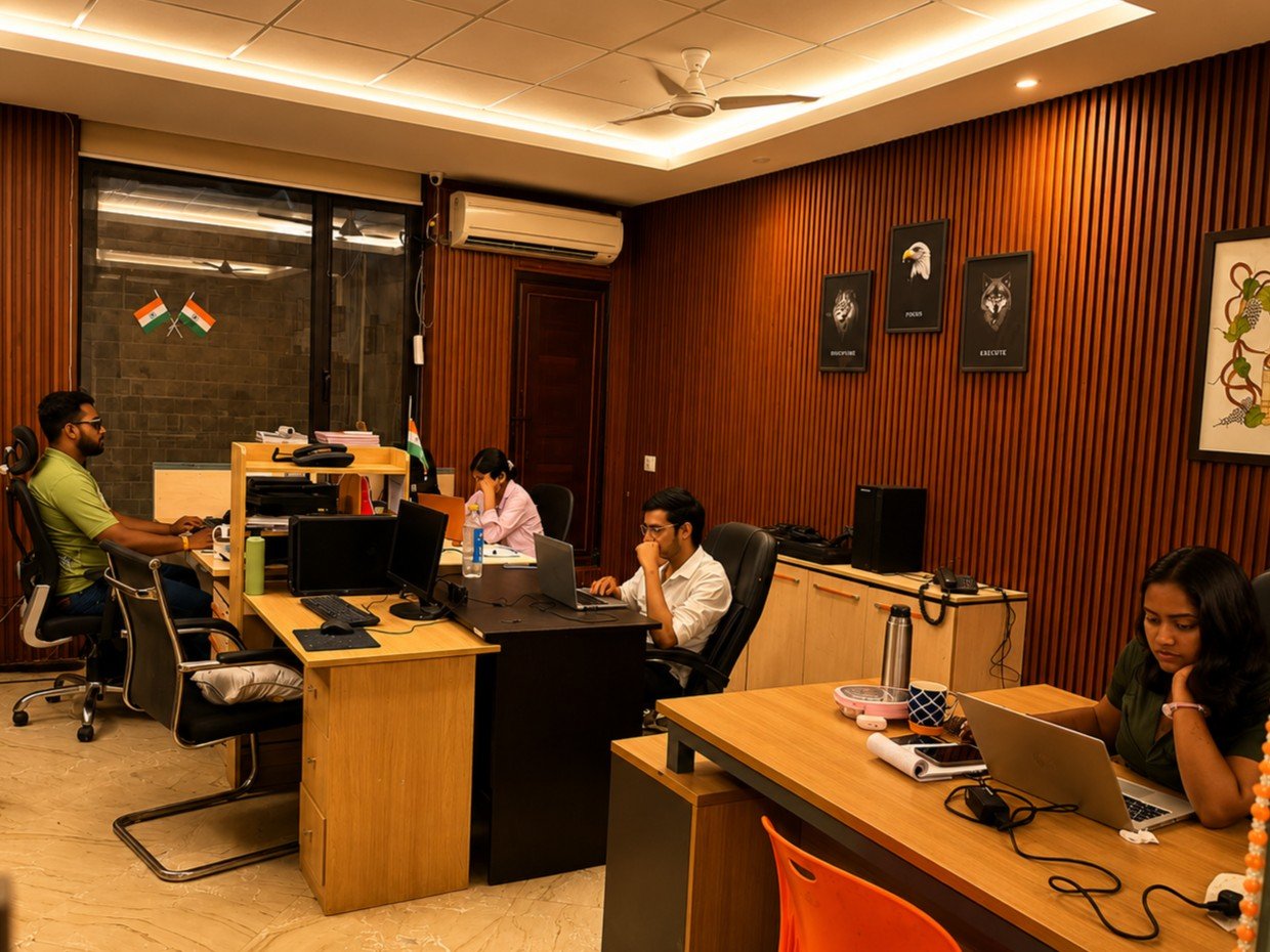 Cocktail bar interior representing the IBG testing centre in Delhi